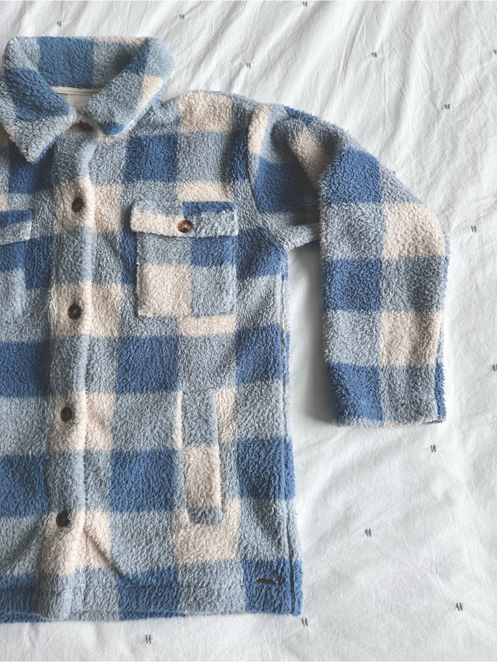 Billabong Blue & Cream Sherpa Jacket